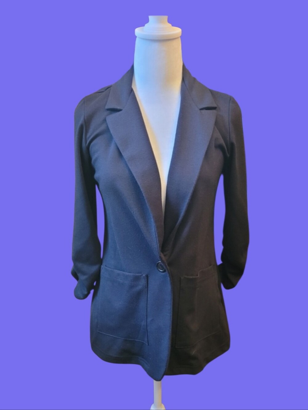 Eclipse Navy Single-Button Tailored Blazer